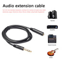 6.35mm Audio Extension Cable 1/4 Male to Female TRS Cable for Mixer Sound C