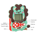ABS Handheld Game Console Lion Shaped Nostalgic Toys Keychain Design (Green
