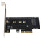 SSU EM2-5001 PCI-E 3.0 X4 to NVMe M.2 NGFF M Key SSD Riser Expansion Card