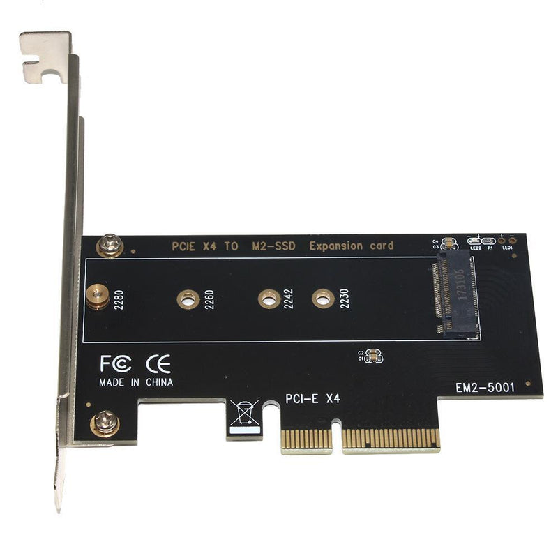 SSU EM2-5001 PCI-E 3.0 X4 to NVMe M.2 NGFF M Key SSD Riser Expansion Card
