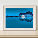 50X40cm Oil Paint By Numbers Guitar Scenery Frameless Picture Craft Home De