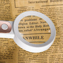 Handheld Optical Magnifying Glass Portable Glowing Magnifier Glasses for Reading