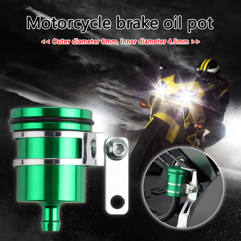 Universal Motorcycle Brake Fluid Reservoir Clutch Tank Oil Cup (Green)