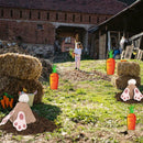 Easter Garden Bunny Carrot Easter Yard Sign Garden Scene Lawn Decor Outdoor I7V0