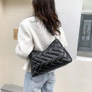 Winter Nylon Padded Quilted Handbag Winter Warm Tote Bag Large Capacity Handbag