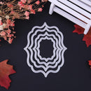 4pcs Flower Frame Cutting Dies Stencil Scrapbook Embossing DIY Card (MS-450