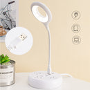 Portable Flexi Ring Lamp USB Study Reading LED Light Eye Protection (White)