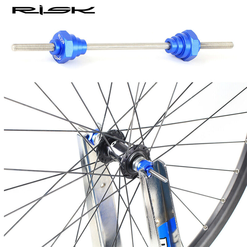 RISK Bike Wheel Thru Axle Adapter Bicycle Wheel Repair Truing Stand Platform