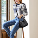 Solid Color Women Shoulder Sling Bags Leather Soft Purse Large Messenger Handbag