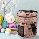 #A Knitting Needles Travel Tote Organizer Yarn Crochet Hook Storage Bag Sewing