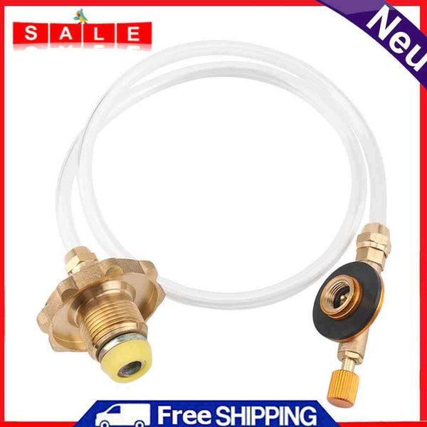 Outdoor Camping Flat Gas Stove Inflation Valve Adapter Cylinder Valve Converter