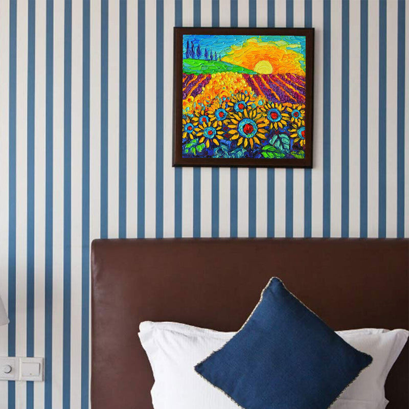5D DIY Diamond Painting Sunflower Oil Painting Kits Full Round Drill Wall Decor