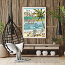 5D Diamond Painting DIY Beach Coconut Tree Full Round Drill Wall Decor Crafts