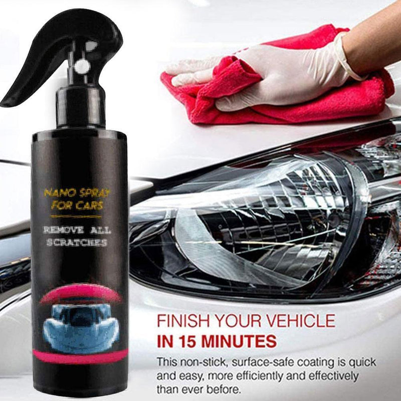 2PCS Nano Car Scratch Remover Spray w Towel Cloth Scratch Eraser Repair 120ml