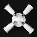 Adjustable E27 Splitter 4 Heads Lamp Base Adapter LED Bulb Holder Socket Newly