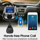 FM Transmitter Radio Bluetooth Compatible 5.0 Wireless 2Q6W USB Charger T7E I8A5