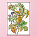 Part Embroidery Little Mice Printed Cross Stitch Cotton 2-Strand 14CT Needl