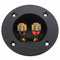 Round Boxes with 2 Banana Jack Stereo Plug Speaker Terminal Connectors