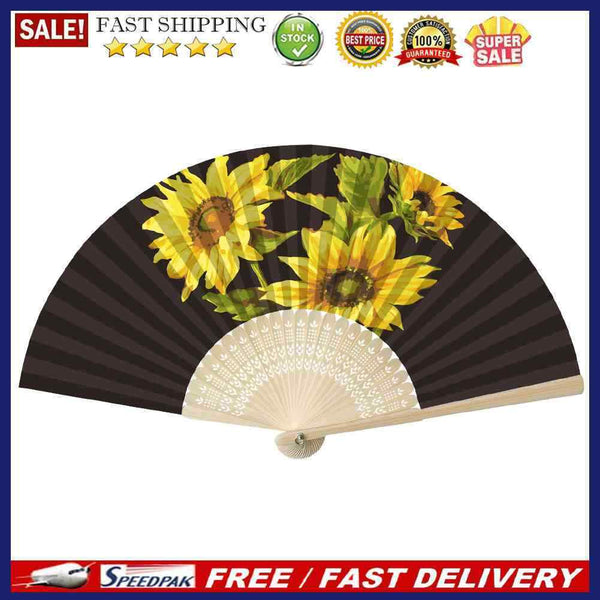 Folding Fans Flowers DIY Painting By Numbers Fans Art Craft Home Decor for Gi