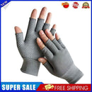 Fingerless Outdoor Bicycle Anti-skid Half Finger Fishing Gloves (Grey)