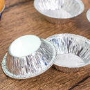 100pcs/set Disposable Tin Foil Egg Tart Molds Cupcake Round Baking Cup Kitc
