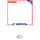 1 Set Balloon Column Arch Kit Heart Shape Balloon Stand Holder for Wedding Decor