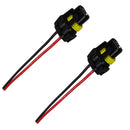 1 Pair HB3 9006 HB4 Bulb Socket Headlight Fog Lamp Female Adapter Connector