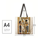 Egyptian Pharaoh Linen large-capacity one-shoulder handbag (40*40cm)