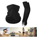 Outdoor Sports Running Cycling Sunshade Arm Face Cover Ice Silk Arm Sleeves Hood