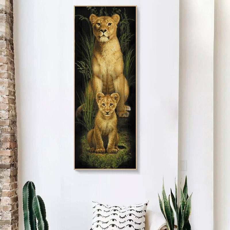 5D DIY Diamond Painting Kits Full Round Drill Animal Mosaic Picture Wall Deco