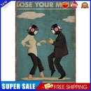 Record Couple Retro Metal Plate Tin Sign for Bar Pub Club Cafe Wall Art
