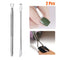 Dual-ended Cuticle Pusher Stick Rod Set Nail Gel Cleaner Nail Polish Remover