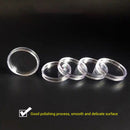 100Pcs 30mm Clear Round Cases Coin Capsules Storage Holder Box Display Container