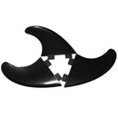 3pcs Surfboard Fin for FCS G5 Longboard Water Wave Fin Paddle Board (Black)