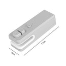 2 in 1 Mini Vacuum Sealer USB Snack Fresh Bag Heat Sealer Cutter (Grey) Newly