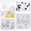 Stone Transparent Square Plastic Ice Particles Acrylic Simulation Ice Cube