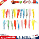 20pcs 4.5in Hoochie Squid Skirt Octopus Saltwater Fishing Lure Mix Color 8