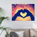 5D Full Drill Diamond Painting Kit Abstract Heart Rhinestone Drill Point Craft