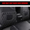 18x14 Inch Leather Car Kick Mat with Phone Storage Pocket Seat Back Protector