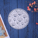 Domybest 1 Set Circular Frame DIY Punching Molds Stencils Scrapbook Embossing