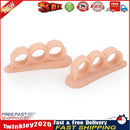 1 Pair Silicone Bunion Protector Toe Separators Straightener (Champagne) Newly