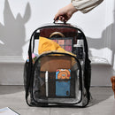 PVC Waterproof Portable Schoolbag Travel Solid Transparent Large Storage Bag