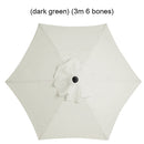 Sunshade Umbrella Cover Outdoor Garden UV Sun Cloth (White 3 meter 6 bone) Newly