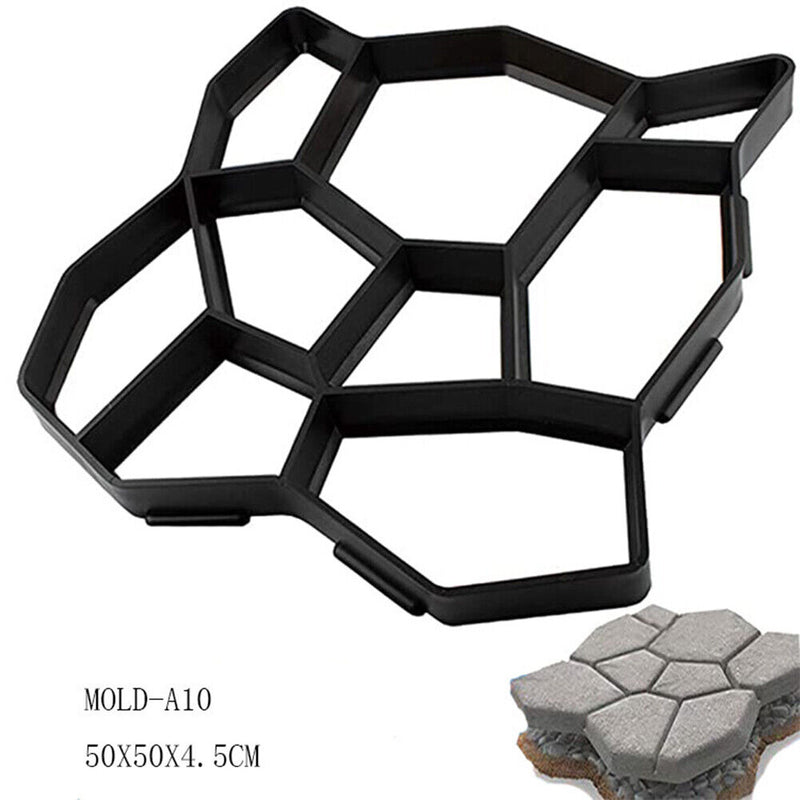 Garden Floor Walk Pavement Mold DIY Manually Paving Cement Stone Road Path Ma