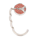Portable Metal Foldable Bag Hook Handbag Holder Purse Hanger (CAFR03 Red)
