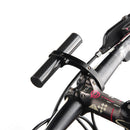 10cm Bicycle Handlebar Extender Bike Front Light Computer Bracket (Black) Newly