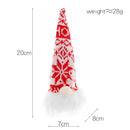 LED Light Hanging Faceless Gnomes Pendant Christmas Ornament (C Red Snowflake)
