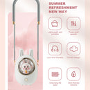 Rechargeble Neck Hanging Fan 3 Modes Adjustable Tool for Beach Camping Picn