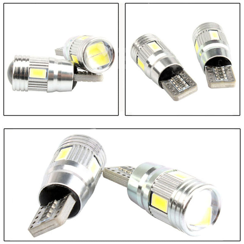 2pcs T10 6SMD 12V Car LED Bulb Auto Vehicle Clearance Lamp Headlight Light Newly
