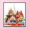 Partial Embroidery Scene Counted Cross Stitch 14CT Cotton Kit (FA129) Newly